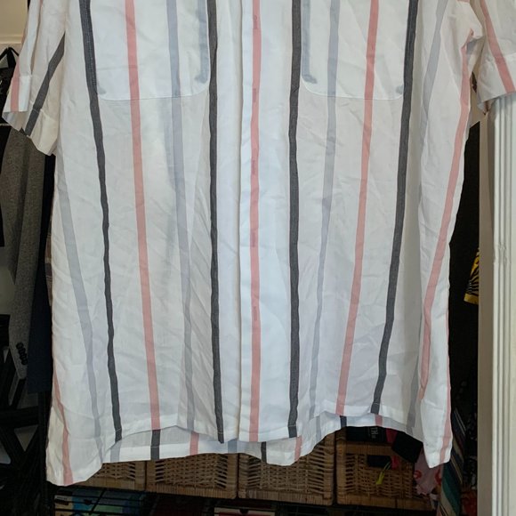 Vintage casual button up shirt L short sleeve - Picture 2 of 5